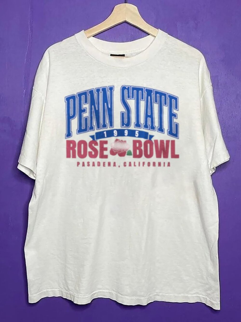 Vintage 1995 Penn State Nittany Lions Rose Bowl Big Logo Shirt, Penn State Shirt